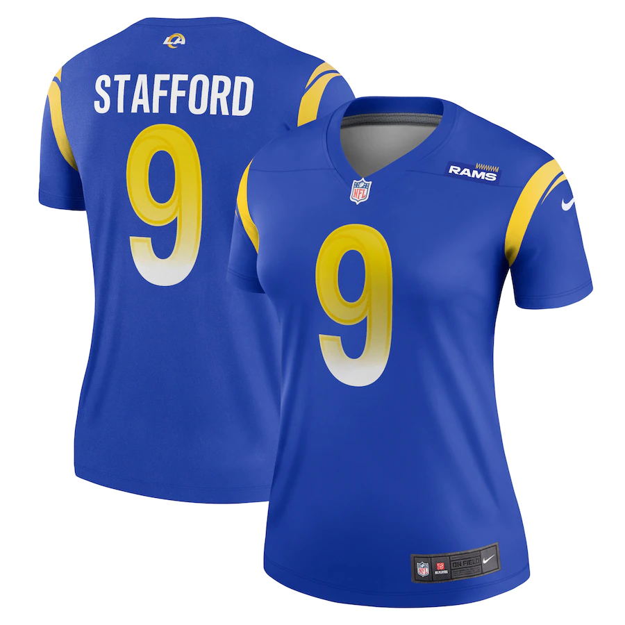 Women Los Angeles Rams #9 Matthew Stafford Nike Royal Limited NFL Jerseys->youth nfl jersey->Youth Jersey